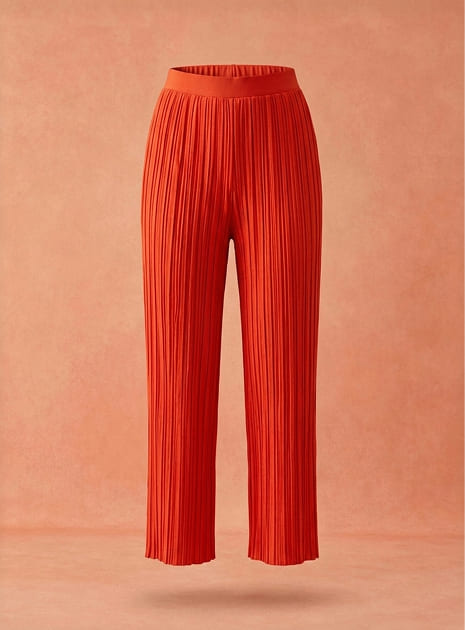 Pleated Wide-Leg Trousers(Women)45:141 46:144
