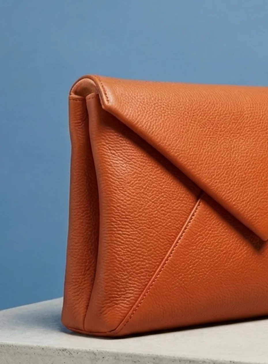 Minimalist Leather Clutch Bag89:328 90:331